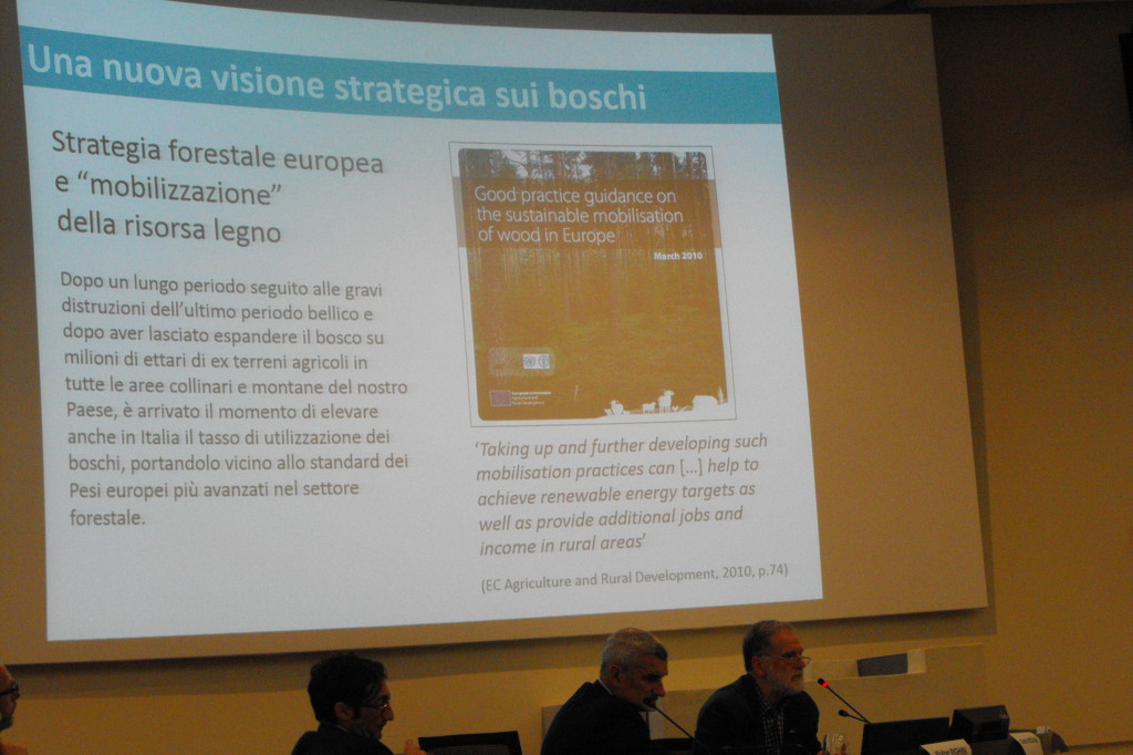 L'intervento di Giustino Mezzalira, direttore del settore foreste di Veneto Agricoltura